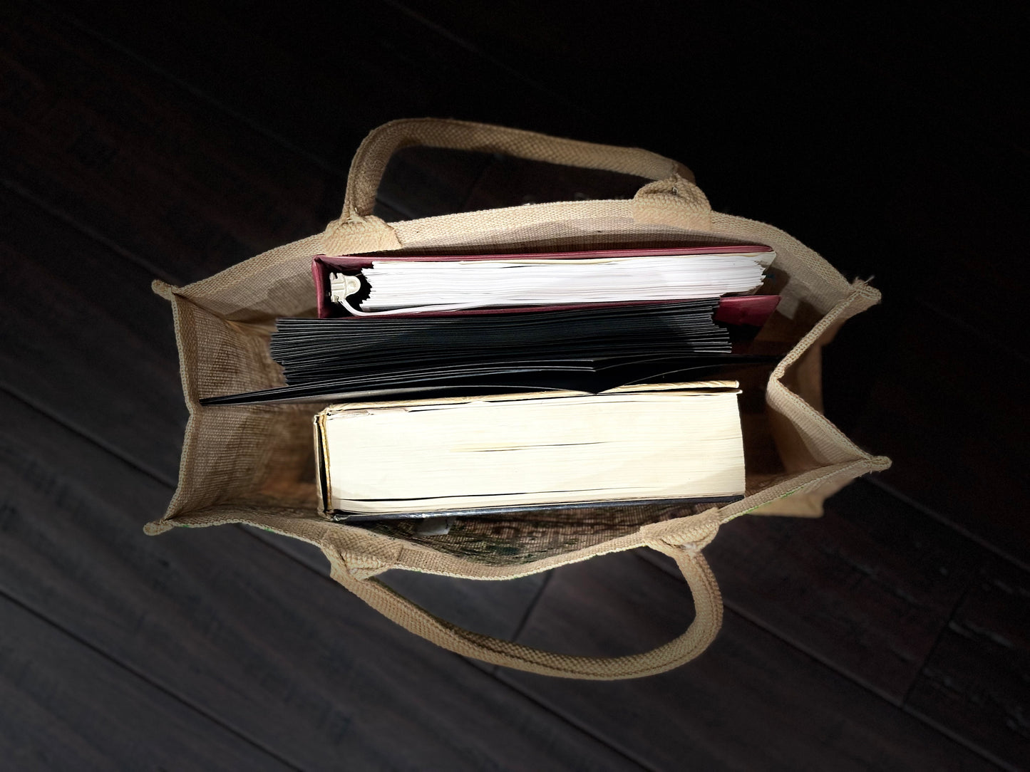 Customized Tree Jute Tote