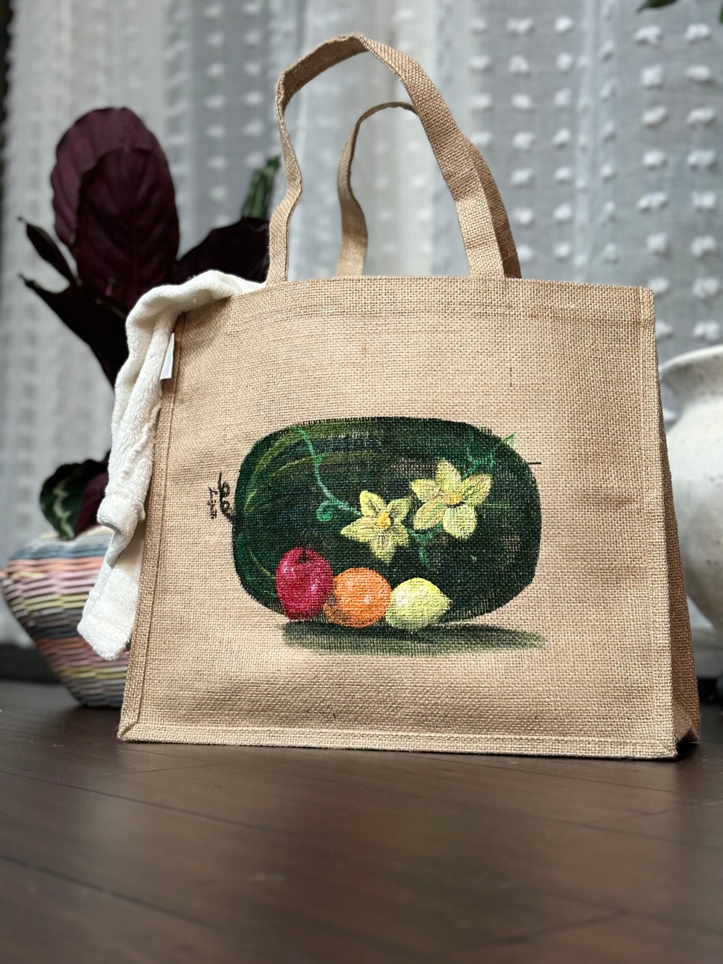 Totey Fruity Hand Painted Tote